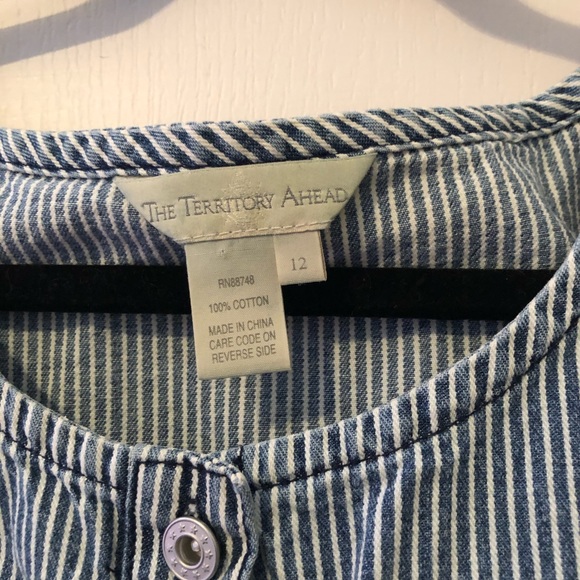 The Territory Ahead maxi Denim Dress size 12 - Picture 3 of 4